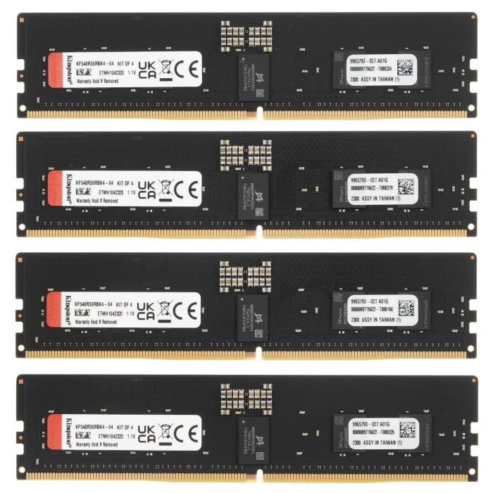 Серверная оперативная память Kingston FURY Renegade Pro 64Gb 4800Mhz, KIT 4*16Gb, KF548R36RBK4-64