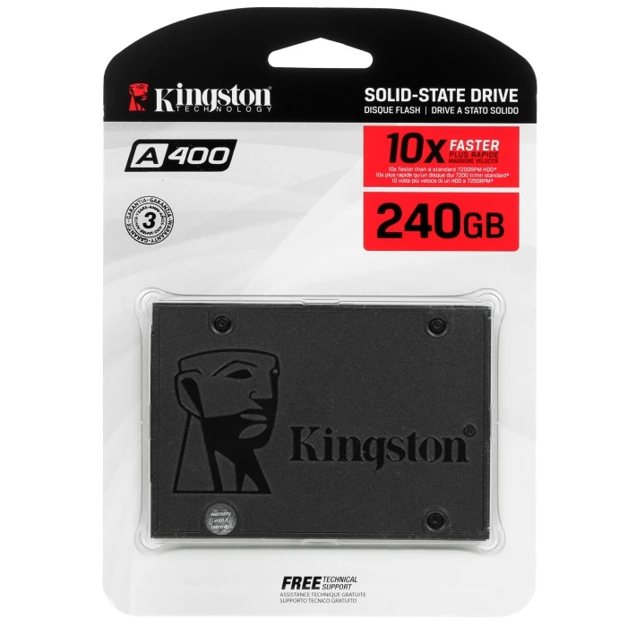 SSD накопитель Kingston A400 240Gb 2.5" SATA, SA400S37/240G