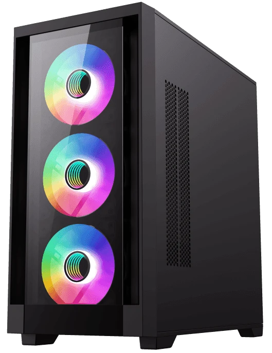 Корпус GameMax Defender TG черный, Mini-Tower