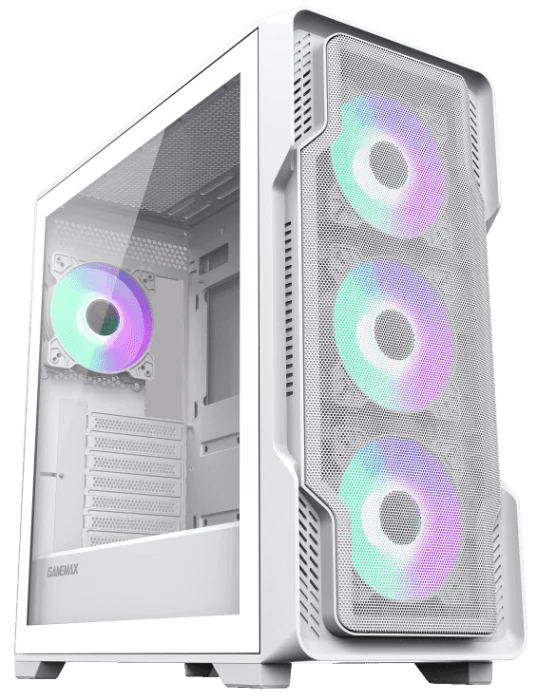 Корпус GameMax Siege WH белый, Mid-Tower
