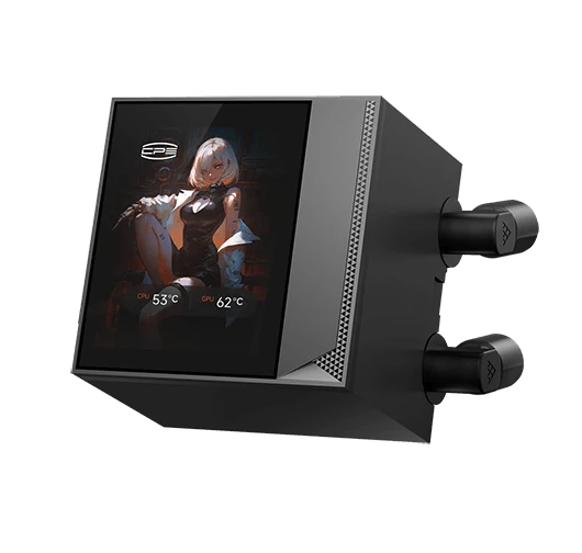 Система охлаждения PCCooler DC360 Pro ARGB Display черная, DC360Pro-BKAWXY-GL