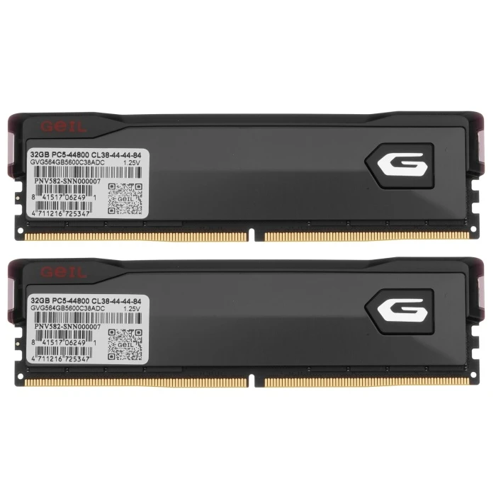 Оперативная память GeIL Orion V 64Gb 5600Mhz, KIT 2*32Gb, GVG564GB5600C38ADC