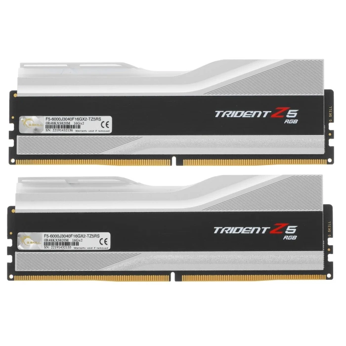 Оперативная память G.Skill Trident Z5 RGB 32Gb 6000Mhz, KIT 2*16Gb, F5-6000J3040F16GX2-TZ5RS
