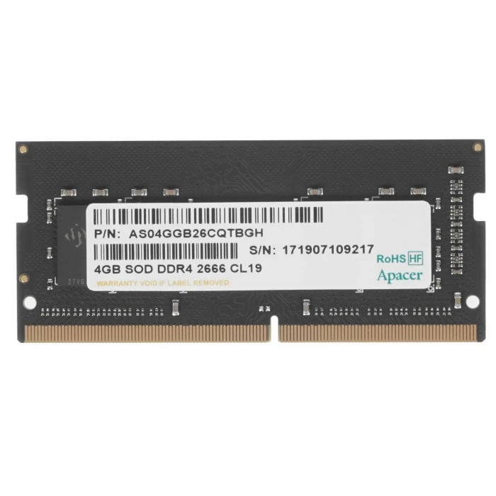 Оперативная память Apacer 4Gb 2666Mhz, ES.04G2V.KNH
