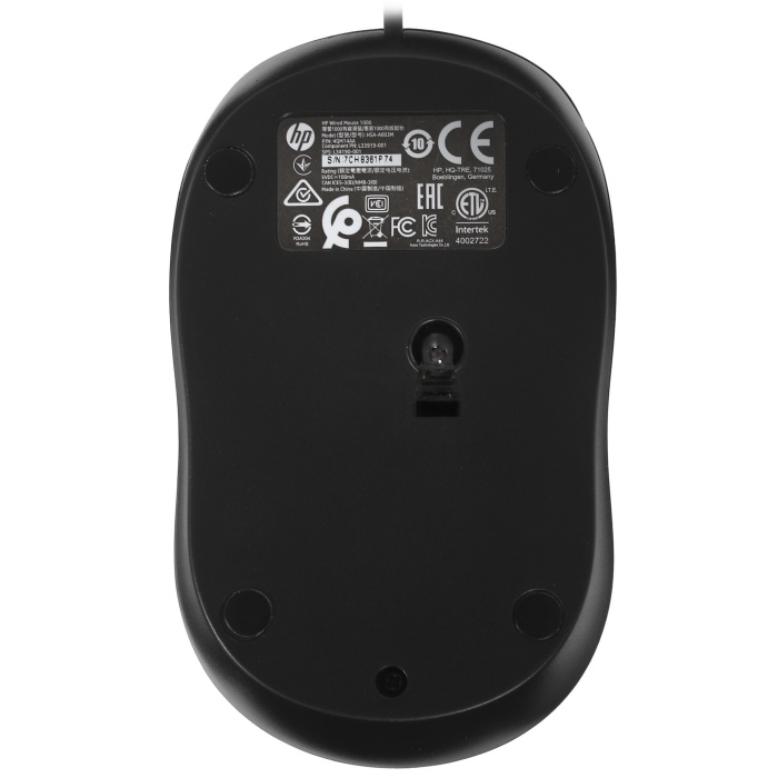 Мышь HP 1000, черный