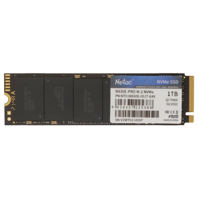 SSD накопитель Netac N930E Pro 1Tb M.2 NVMe, NT01N930E-001T-E4X
