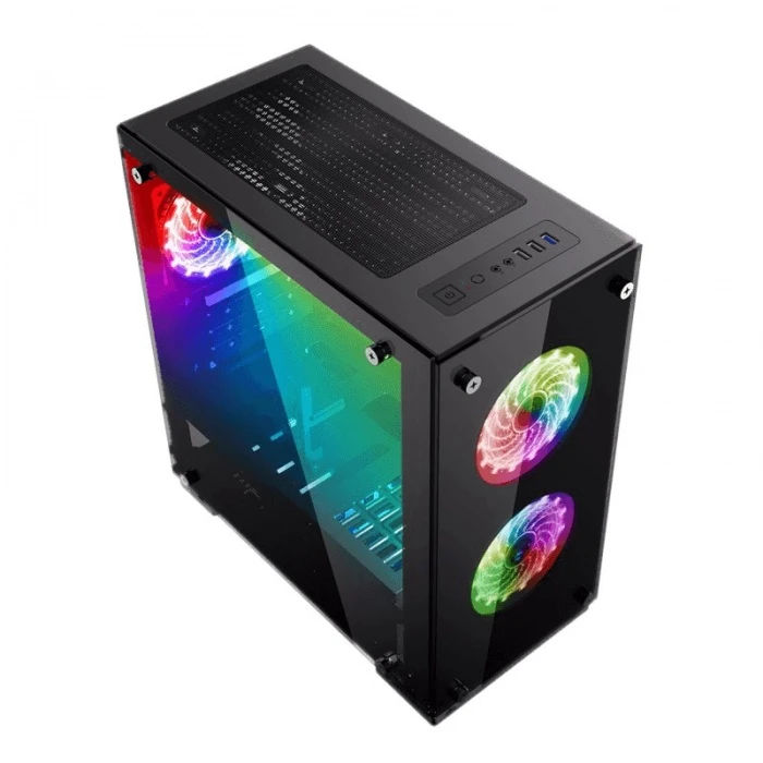 Корпус GameMax H605-TA черный, Mini-Tower