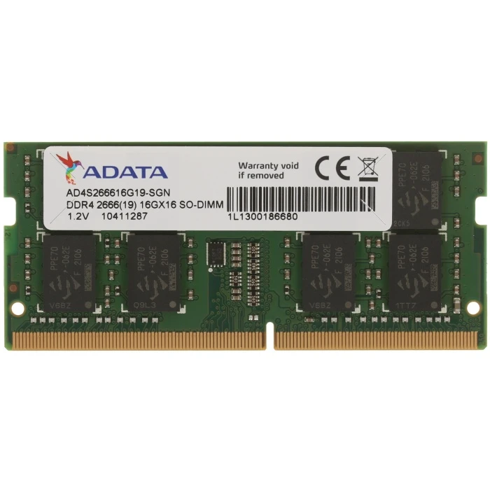 Оперативная память ADATA 16Gb 2666Mhz, AD4S266616G19-SGN
