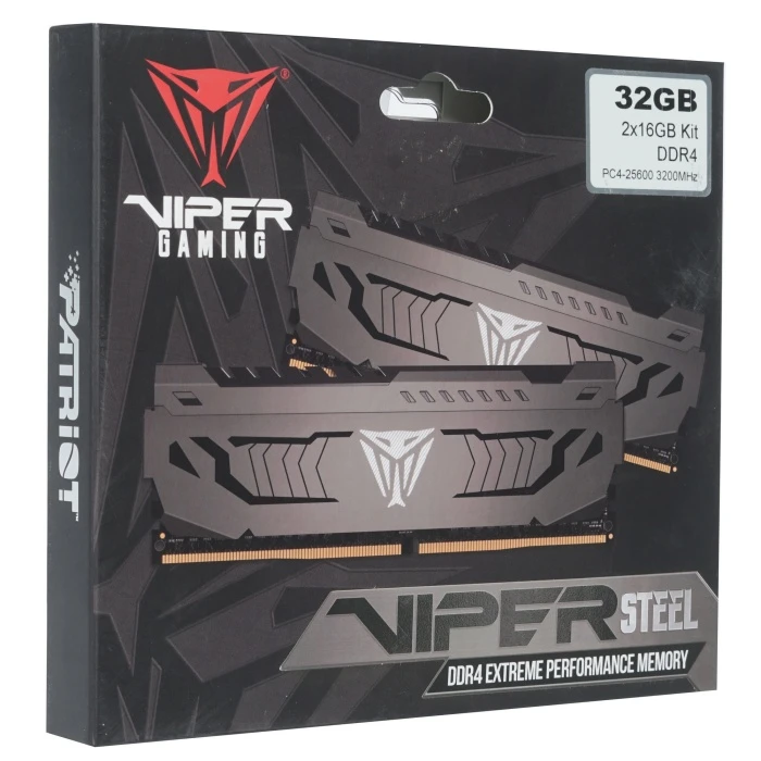 Оперативная память Patriot Viper Steel 32Gb 3200Mhz, KIT 2*16Gb, PVS432G320C6K