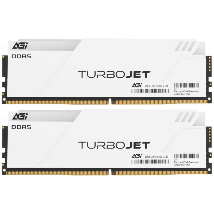 Оперативная память AGI TurboJet RGB 32Gb 6800Mhz, KIT 2*16Gb, AGI6JPD16UD858-DC