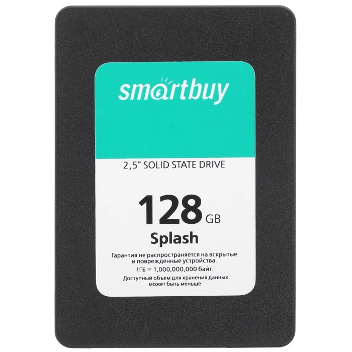 SSD накопитель Smartbuy Splash 128Gb 2.5" SATA, SBSSD-128GT-MX902-25S3