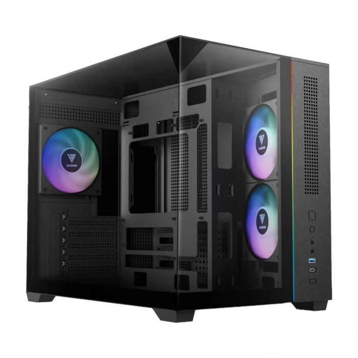 Корпус GAMDIAS ATLAS M3M черный, Mini-Tower