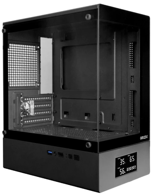 Корпус GiNZZU RX400D черный, Mini-Tower