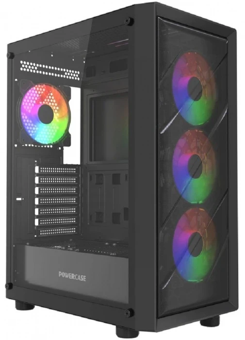 Корпус PowerCase Mistral EA21 черный, Mid-Tower