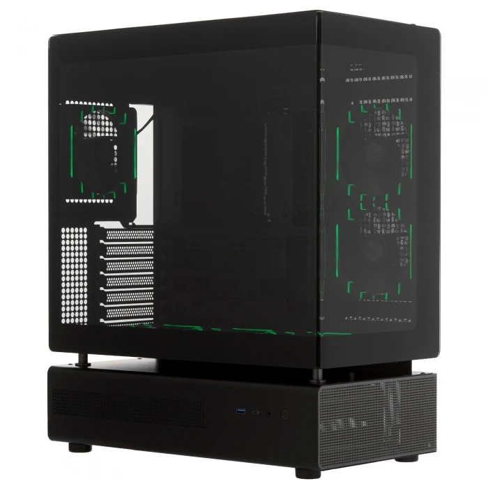 Корпус GameMax N90 BG черный, Mid-Tower