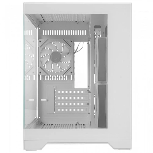 Корпус 1STPLAYER MEGAVIEW MV6-TP ARGB белый, Mini-Tower