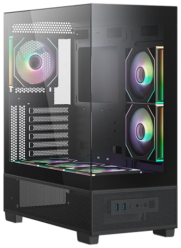 Корпус XASTRA Q500 6ARGB-C10-UC черный, Mid-Tower