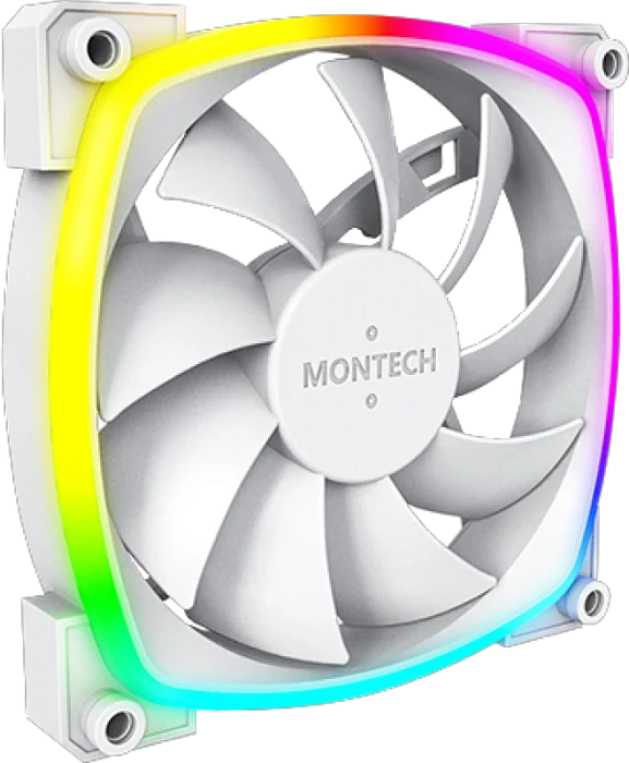 Комплект вентиляторов Montech AX120 белый, AX120W3P