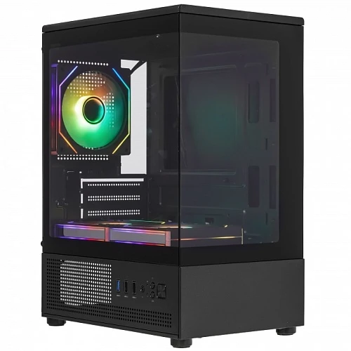 Корпус XASTRA Q300M 3ARGB-FM-C6 черный, Mini-Tower