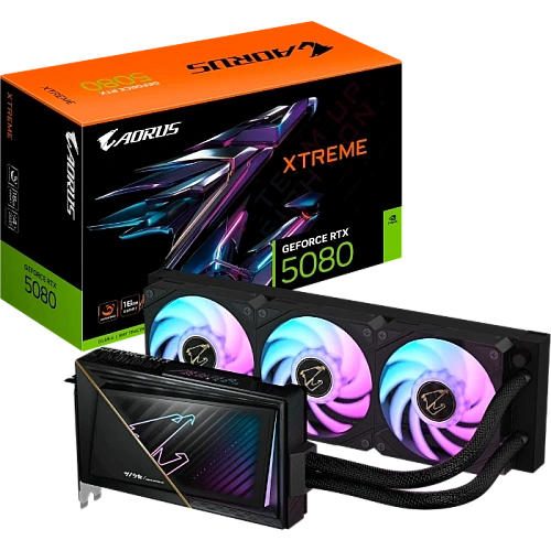 Видеокарта GIGABYTE GeForce RTX 5080 AORUS XTREME WATERFORCE 16Gb