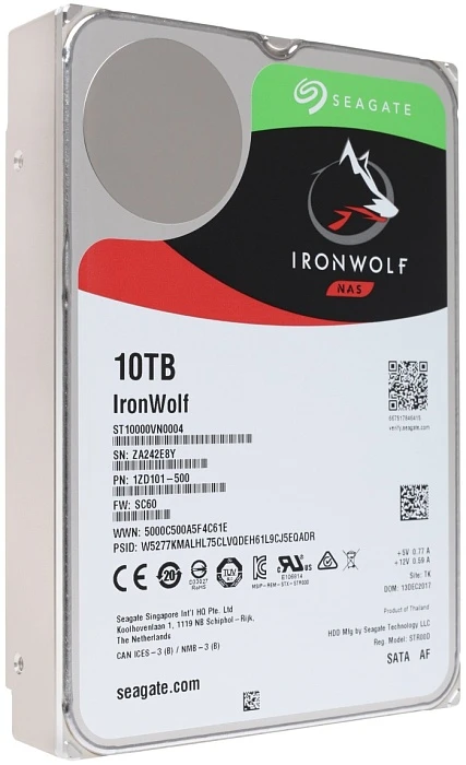 HDD диск Seagate IronWolf 10Tb 3.5", ST10000VN0004