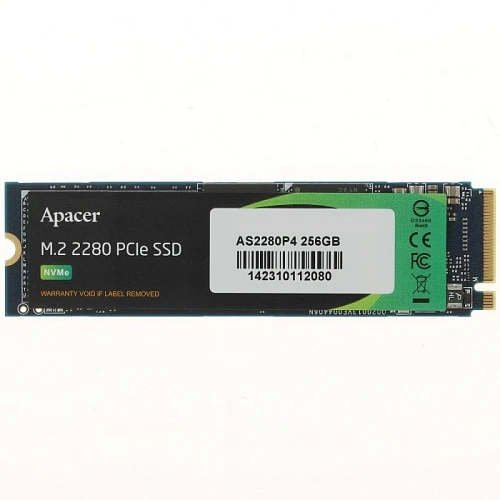 SSD накопитель Apacer AS2280P4 256Gb M.2 NVMe, AP256GAS2280P4-1