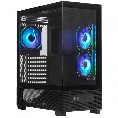 Корпус XASTRA Q500 3ARGB-C10 черный, Mid-Tower
