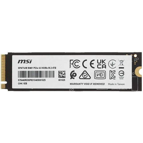 SSD накопитель MSI SPATIUM M461 4Tb M.2 NVMe, S78-440R030-P83