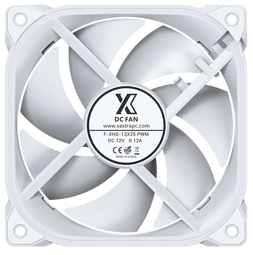 Реверсный вентилятор XASTRA FG120W ARGB reverse белый, FG120-1WA-SRX