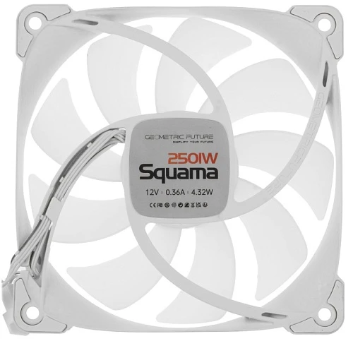 Вентилятор Geometric Future Squama 2501W Single Pack белый, 1F2501W112000