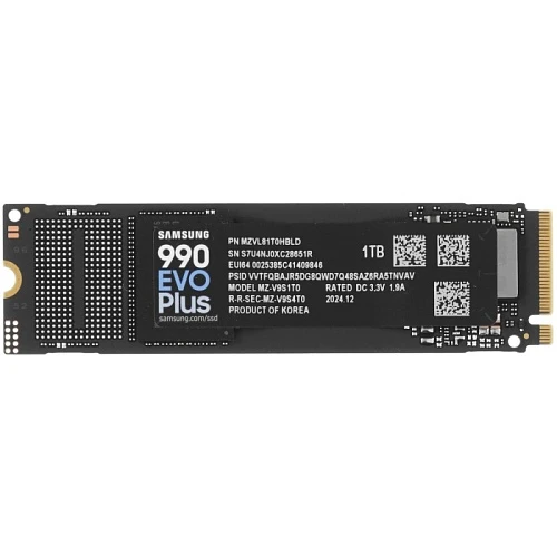 SSD накопитель Samsung 990 EVO Plus 1Tb M.2 NVMe, MZ-V9S1T0BW