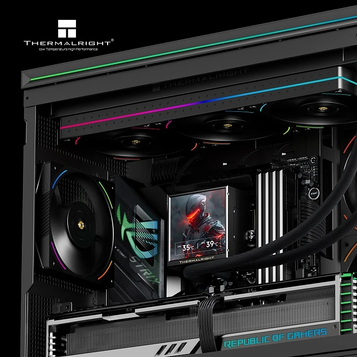 В наших сборках — революция в охлаждении! Представляем СЖО Thermalright с интеллектуальными дисплеями.