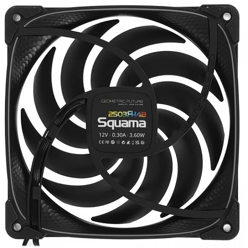 Реверсный вентилятор Geometric Future Squama 2503RB-14 черный, 1F2503R114000