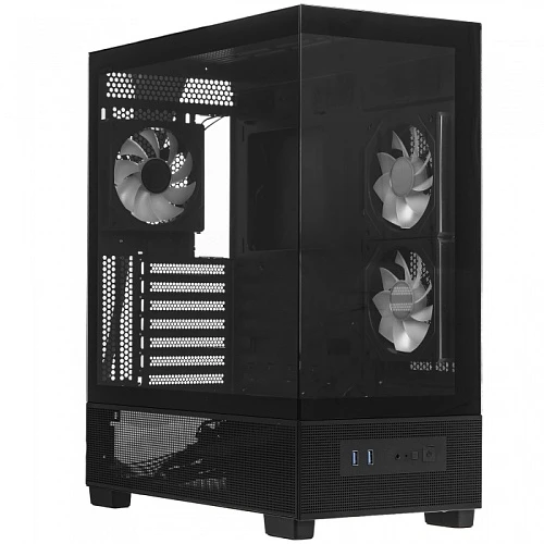 Корпус XASTRA Q500 3ARGB-C10 черный, Mid-Tower