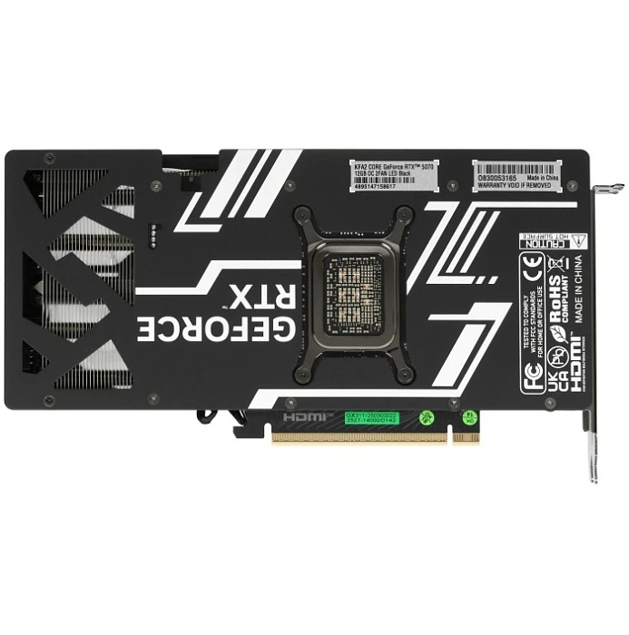 Видеокарта KFA2 GeForce RTX 5070 CORE OC 2FAN LED Black 12Gb