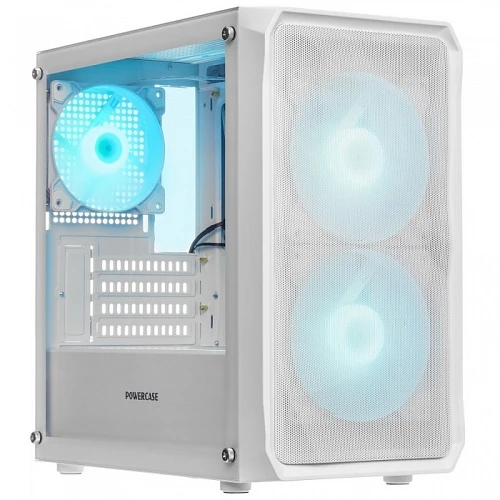 Корпус PowerCase Mistral Micro A3W ARGB V2 белый, Mini-Tower