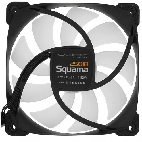 Вентилятор Geometric Future Squama 2501B Single Pack черный, 1F2501B112000
