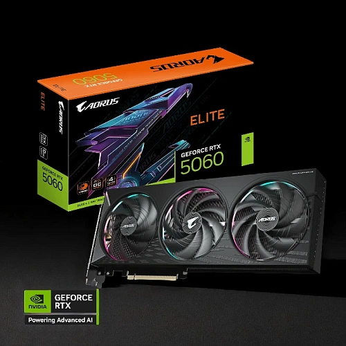 Вышла новая видеокарта AORUS GeForce RTX™ 5060 ELITE 8G!