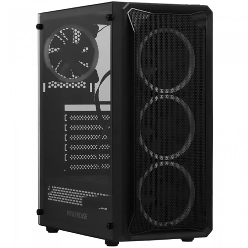 Корпус PowerCase Mistral Z4 Mesh LED черный, Mid-Tower