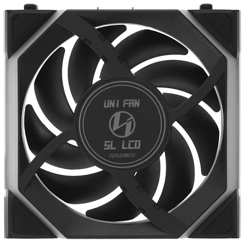 Реверсный вентилятор LIAN LI UNI FAN SL WIRELESS LCD 120 Reverse Blade черный, G99.12RSLLCD1W1B.R0