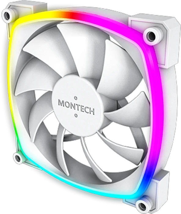 Комплект вентиляторов Montech AX120 белый, AX120W3P