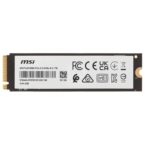 SSD накопитель MSI SPATIUM M560 1Tb M.2 NVMe, S78-440L0F0-P83