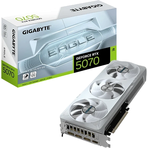 Видеокарта GIGABYTE GeForce RTX 5070 EAGLE OC ICE SFF 12Gb
