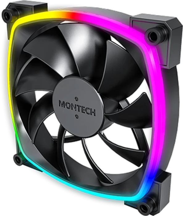 Комплект вентиляторов Montech AX120 черный, AX120B3P