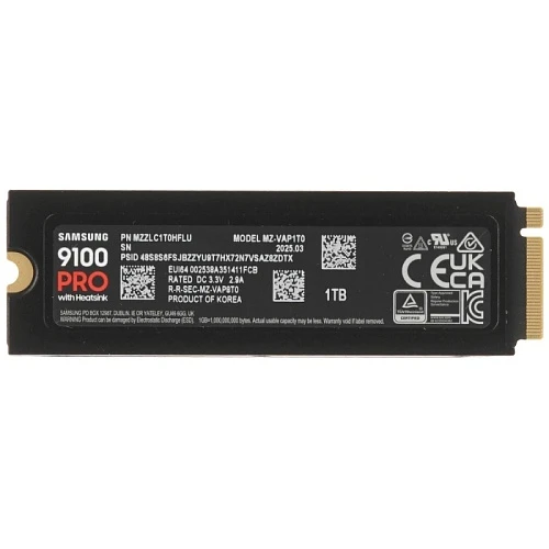 SSD накопитель Samsung 9100 PRO 1Tb M.2 NVMe, MZ-VAP1T0CW