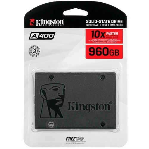SSD накопитель Kingston A400 960Gb 2.5" SATA, SA400S37/960G