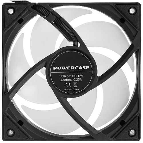 Вентилятор Powercase M53-12 ARGB черный, M53-12 ARGB