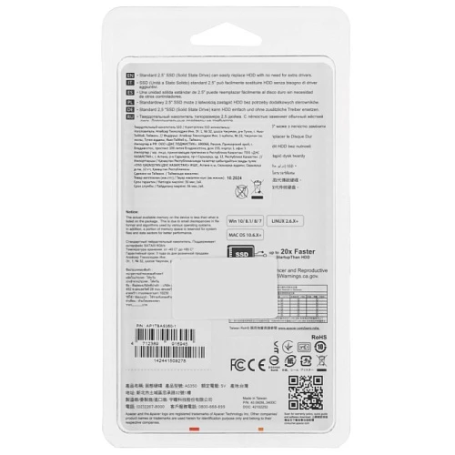 SSD накопитель Apacer AS350 PANTHER 1Tb 2.5" SATA, AP1TBAS350-1