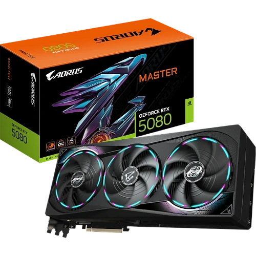 Видеокарта GIGABYTE GeForce RTX 5080 AORUS MASTER 16Gb