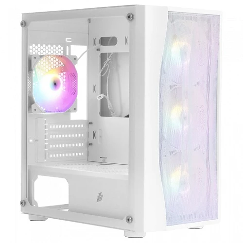 Корпус 1STPLAYER FIREBASE X3-M белый, Mini-Tower